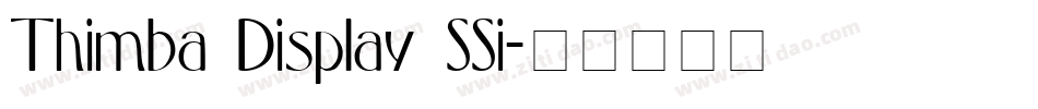 Thimba Display SSi字体转换